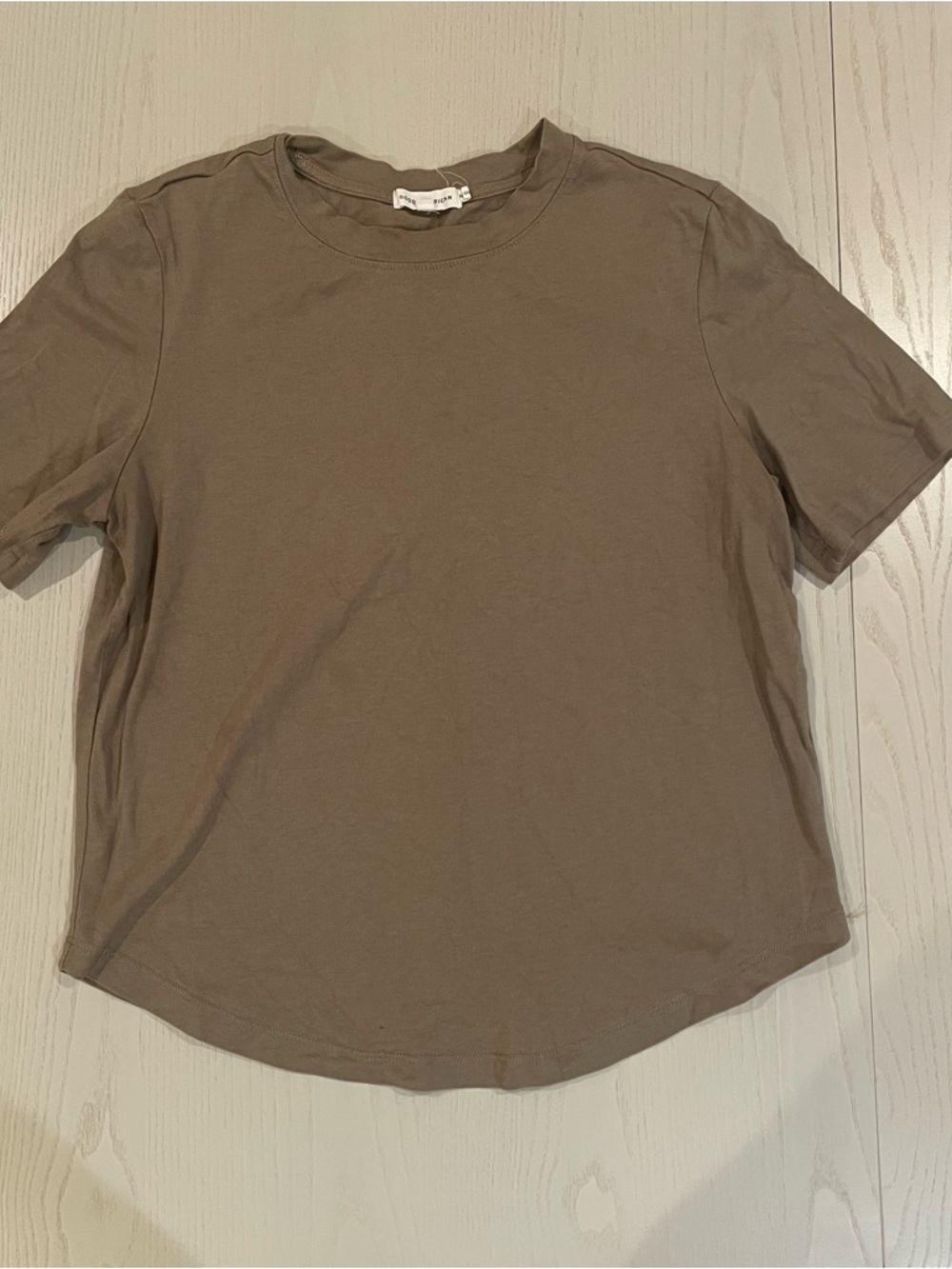 Good American Cotton Modal Tee GT0188 - Size 1 Small